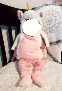 Unicorn Halloween costume size 0-6 M